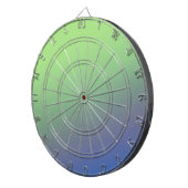 青い緑の虹の抽象芸術テクスチャパターンアートt ダーツボード (正面右)