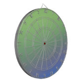 青い緑の虹の抽象芸術テクスチャパターンアートt ダーツボード (正面左)