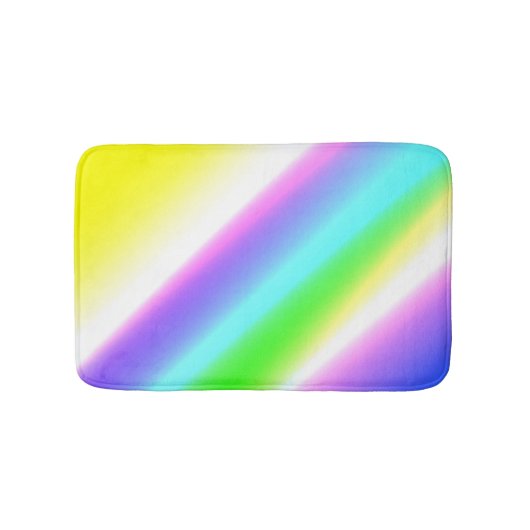 青い緑の虹の抽象芸術テクスチャパターンアートt バスマット (正面)