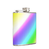 青い緑の虹の抽象芸術テクスチャパターンアートt フラスク (右)