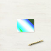 青い緑の虹の抽象芸術テクスチャパターンアートt ポストイット (デスク上)