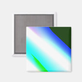 青い緑の虹の抽象芸術テクスチャパターンアートt マグネット (正面/裏面)