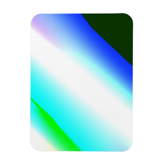 青い緑の虹の抽象芸術テクスチャパターンアートt マグネット (縦)