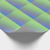 青い緑の虹の抽象芸術テクスチャパターンアートt ラッピングペーパー (角)