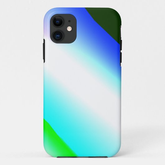 青い緑の虹の抽象芸術テクスチャパターンアートt Case-Mate iPhoneケース (裏面)