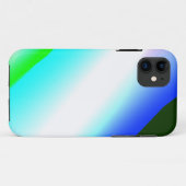 青い緑の虹の抽象芸術テクスチャパターンアートt Case-Mate iPhoneケース (裏面(横))