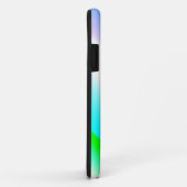 青い緑の虹の抽象芸術テクスチャパターンアートt Case-Mate iPhoneケース (裏面/右)
