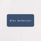 青い緑の長方形の服の子供のラベル ラベル (デザイン1)