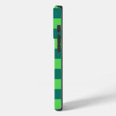 青い緑の電市松模様に話ケース Case-Mate iPhoneケース (裏面 / 左)