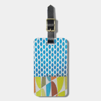 青い緑の黄色い見本ミニカラー ラゲッジタグ