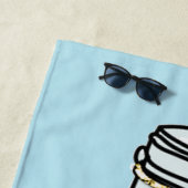 青い緑のjarボトル名おもしろい ビーチタオル (インサイチュ)