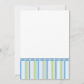 青い緑のsipとseeのストライプ 招待状 (裏面)