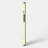 青い線と赤い点の格子模様 iPhoneケース (左側面)