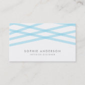 青い線の重なり 名刺 (正面)