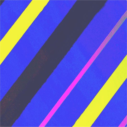 青い線 シール (正面)