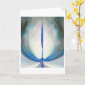 青い線 |ジョージア・オキーフェ | カード (黄色い花)