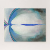 青い線 |ジョージア・オキーフェ | ジグソーパズル (横)