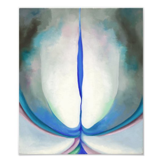 青い線 |ジョージア・オキーフェ | フォトプリント            (正面)