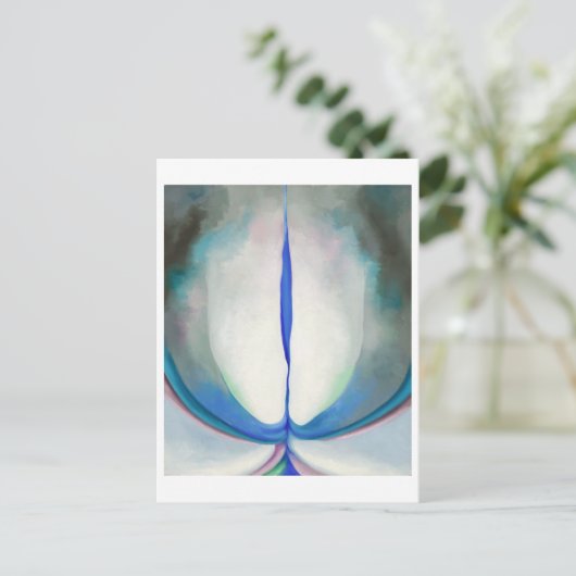 青い線 |ジョージア・オキーフェ | ポストカード (スタンド正面)