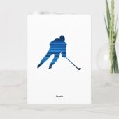 青い線-ナンバー1ホッケーのコーチサンキューカード シーズンカード (裏面)