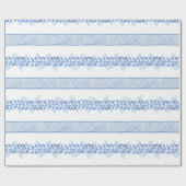 青い線 ラッピングペーパー (フラット)