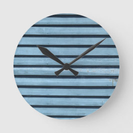 "青い線"円形（中）壁時計 ラウンド壁時計