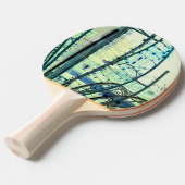 青い線 卓球ラケット (正面アングル)