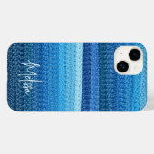 青い線 Case-Mate iPhoneケース (裏面 (横))