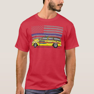 青い線 Tシャツ