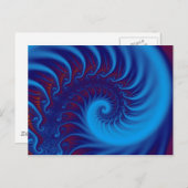 青い緩和曲線 ポストカード (正面/裏面)