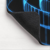 青い緩和曲線 マウスパッド (コーナー)