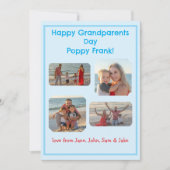 青い縁ど写真祖父母の日 (正面)