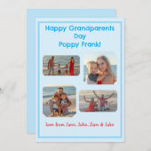 青い縁ど写真祖父母の日 (正面/裏面)