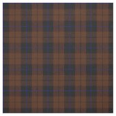 青い縞の黒のChocholateの焦茶の格子縞 ファブリック (見本)