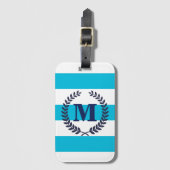 青い縞 ラゲッジタグ (正面縦)