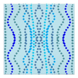 青い縦線 ポスター