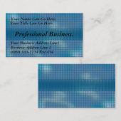 青い織り方、専門ビジネス 名刺 (正面/裏面)