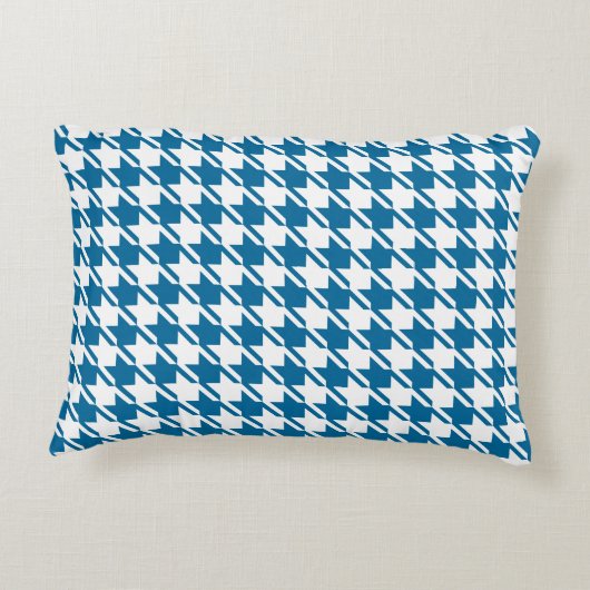 青い繰千鳥格子のり返しパターン アクセントクッション (裏面)