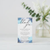 青い署名グラデーションに感謝 エンクロージャーカード (スタンド正面)