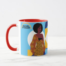 青い署名 マグカップ