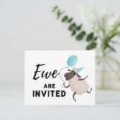 青い羊さん  あらゆる場面であなたをお招きしています 招待状 (スタンド正面)