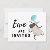 青い羊さん　あらゆる行事にあなたをお招きします 招待状 (正面)