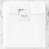 青い美しいの花紅葉 スクエアシール (バッグ)