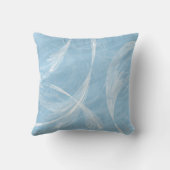 青い羽のような白いtouch クッション (裏面)