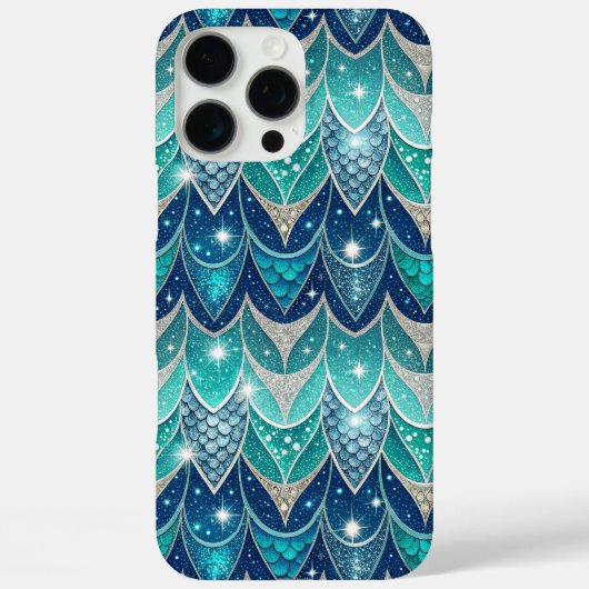 青い羽のパターン Case-Mate iPhoneケース (裏面)