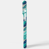 青い羽のパターン Case-Mate iPhoneケース (裏面 / 左)