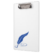 青い羽毛クリップボード クリップボード (左)