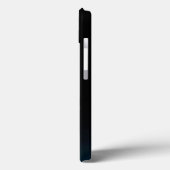 青い羽毛ケースメイトiPhoneケース Case-Mate iPhoneケース (裏面 / 左)