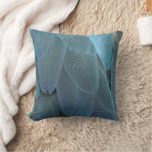 青い羽 クッション (ブランケット)