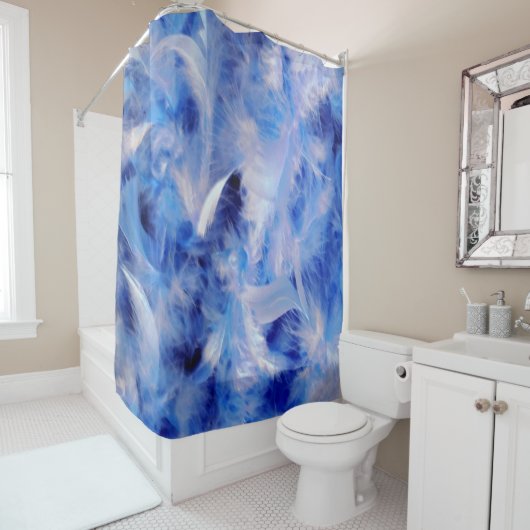 青い羽 シャワーカーテン (インサイチュ)